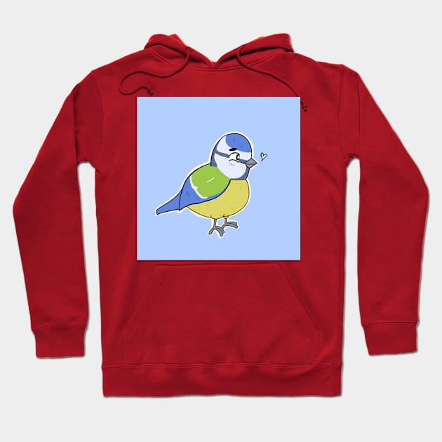 Blue Tit Hoodie by memeowgifts